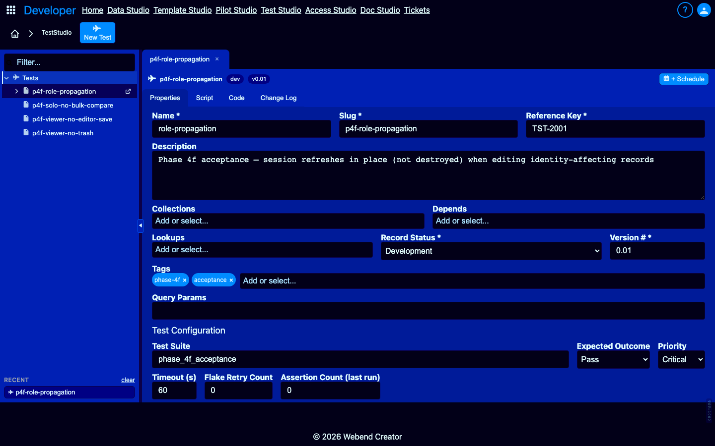 Fixture dependencies chip selector